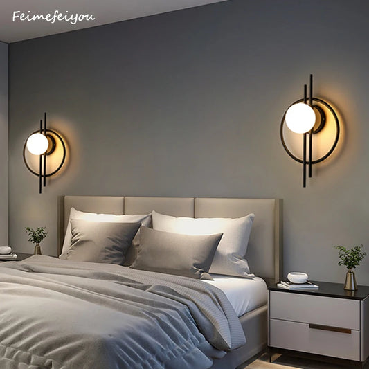 Nordic Glass Ball LED Wall Lamps