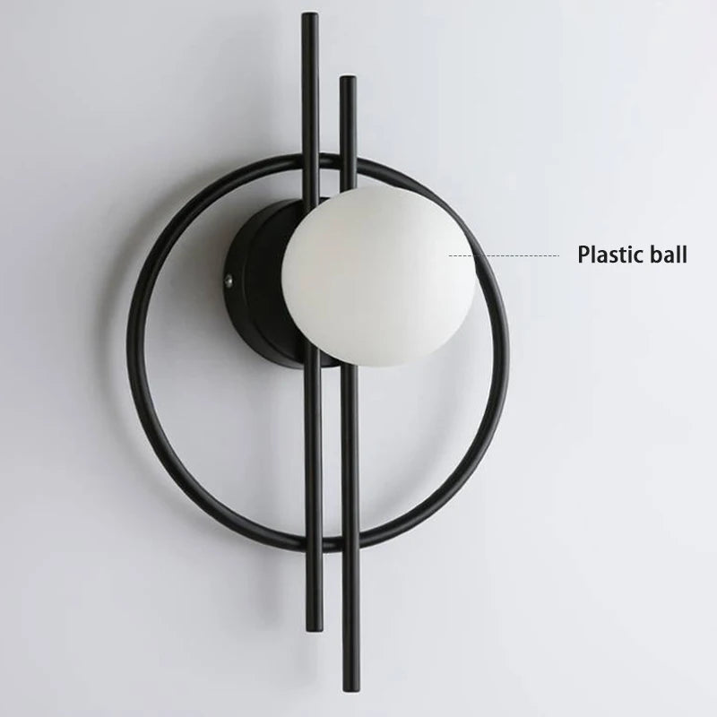 Nordic Glass Ball LED Wall Lamps